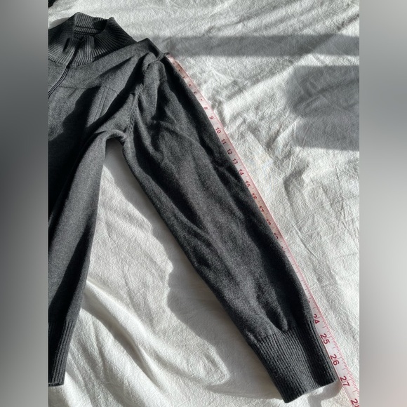 RW&CO. Men's Full Zip-Up Sweater Ribbed Cardigan Dark Grey, Classic Style, XL - Picture 10 of 10